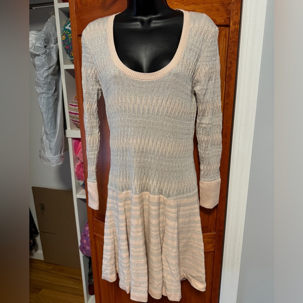 Victoria’s Secret Pink/Gray/Silver Sweater Dress. SZ XL.